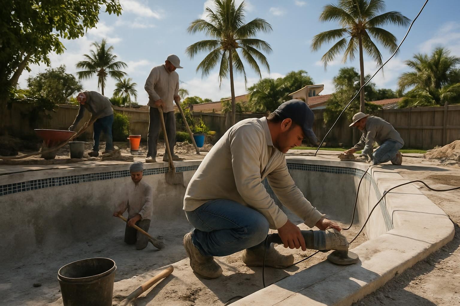 Stock photo: Pool Remodeling